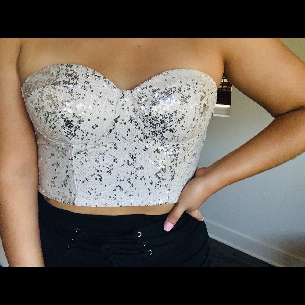 Sparkly crop top